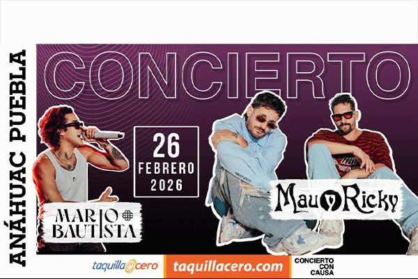 Mario Bautista y Mau y Ricky en concierto. INTERNO